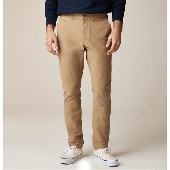 J.Crew Performance 1040 Athletic Tapered-Fit Tech Pants Mens 35x30 Savannah Sand - Picture 1 of 11